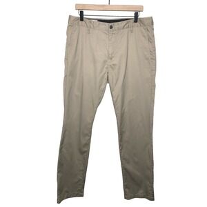 Volcom Men's Frickin Modern Tech Stretch Pants Size 34x32 Khaki Travel Chino